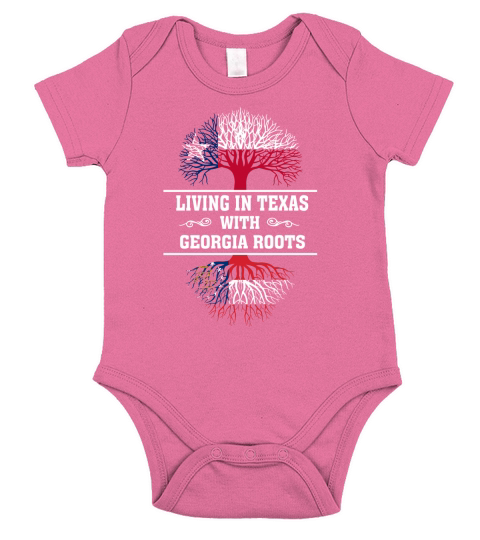 LIVING IN TEXAS WITH GEORGIA ROOTS Short Sleeve Baby One-Piece