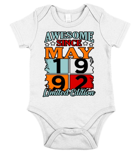 May 1992 Limited Edition Gift Short Sleeve Baby One-Piece