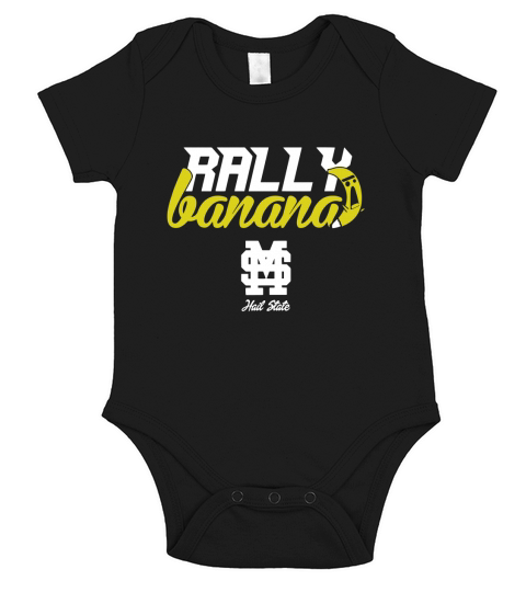 Mississippi State Baseball RALLY BANANA shirt MSU Bulldogs College World Series Short Sleeve Baby One-Piece