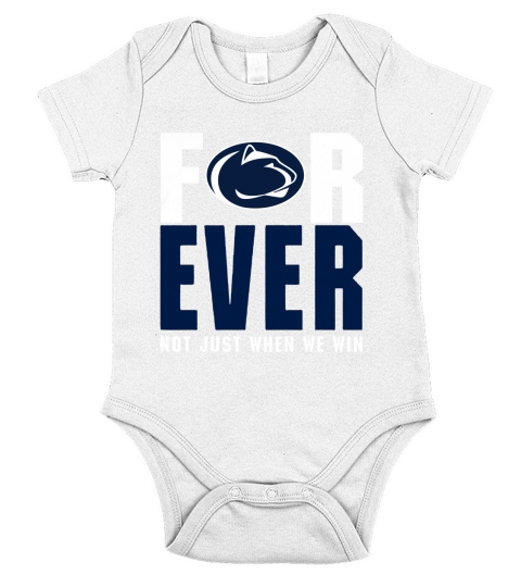 Penn State Forever Not Just When We Win Short Sleeve Baby One-Piece