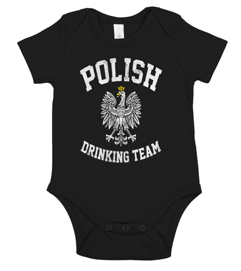 Polish Drinking Team T-Shirts Short Sleeve Baby One-Piece