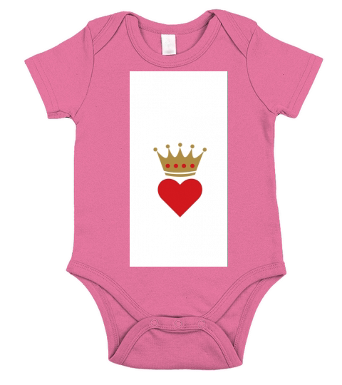 Queen of Hearts - iPhone X Short Sleeve Baby One-Piece