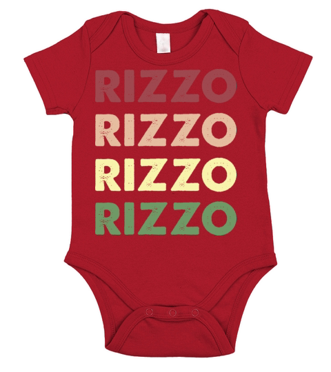 Rizzo Shirt - Funny Personalized Name Rizzo Short Sleeve Baby One-Piece