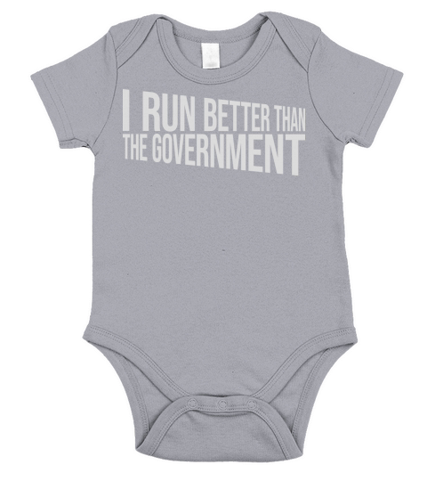run better than government Short Sleeve Baby One-Piece