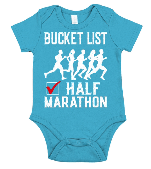 Running Runner Half Marathon Short Sleeve Baby One-Piece