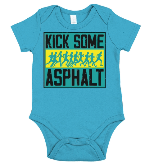 Running Runner Half Marathon Short Sleeve Baby One-Piece