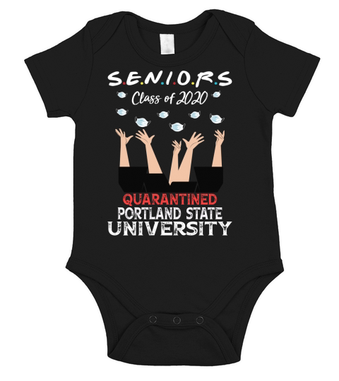 Senior Class Of 2020 Graduation Social Distancing Portland State University 2020 Short Sleeve Baby One-Piece
