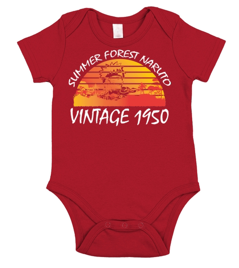 Summer Forest Vintage 1950 Short Sleeve Baby One-Piece