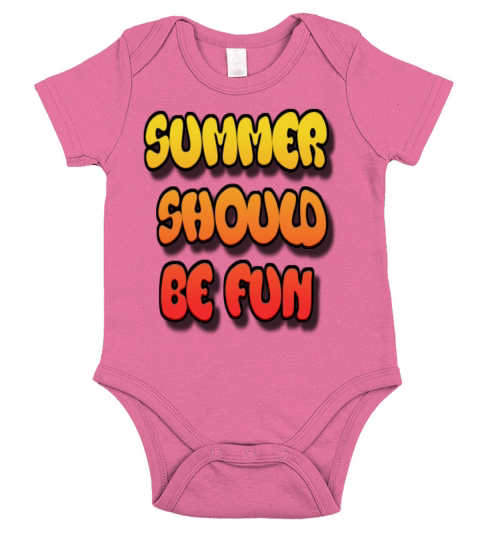 Summer should be fun Vintage Cool Summer Short Sleeve Baby One-Piece
