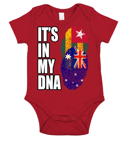 Togolese And Australian Mix Heritage DNA Flag Short Sleeve Baby One-Piece