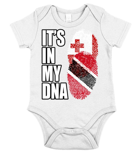 Tongan And Trinidad Tobago Mix Heritage DNA Flag Short Sleeve Baby One-Piece