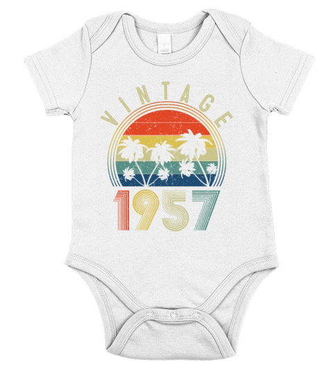 vintage 1957 Short Sleeve Baby One-Piece