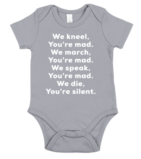 WE KNEEL WE MARCH BLM RESIST Short Sleeve Baby One-Piece