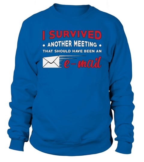 Entrepreneur I Survived Another Meeting E-Mail CEO Sweatshirt Unisex