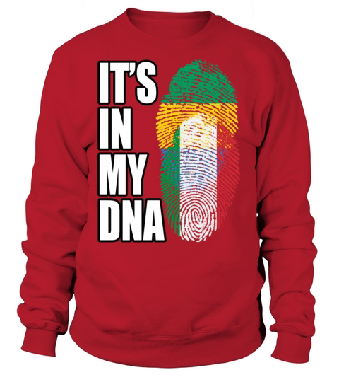 Gambian And Italian Mix Heritage DNA Flag Sweatshirt Unisex