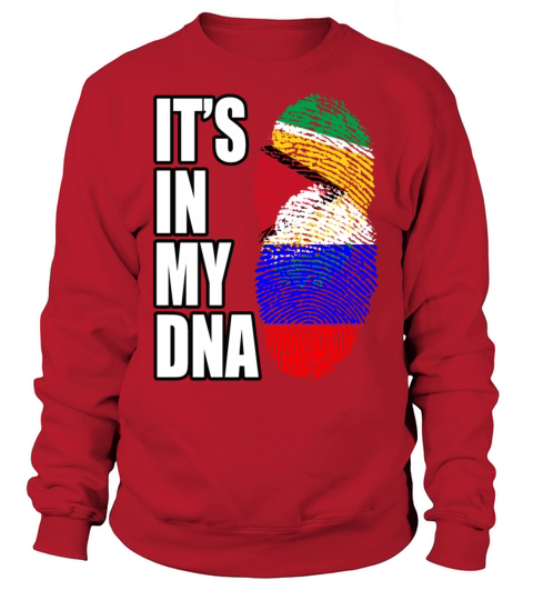 Guyanese And Russian Mix Heritage DNA Flag Sweatshirt Unisex