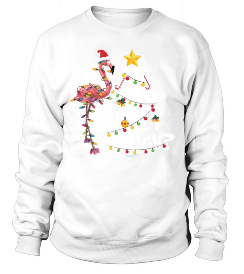 Is This Jolly Enough Funny Flamingo Christmas Sweatshirt Unisex