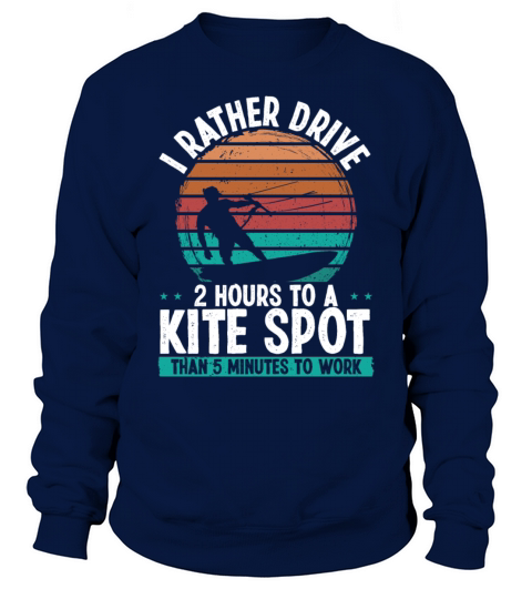 Kitesurfer Kite Sport Vintage Kitebaording Kite Sweatshirt Unisex