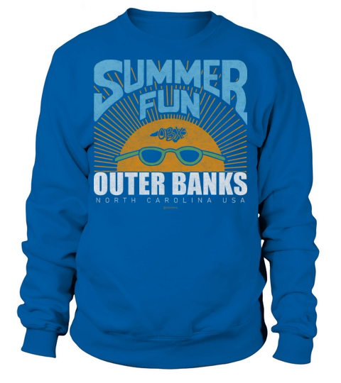 Summer Fun OBX Outer Banks North Carolina Vintage Sweatshirt Unisex
