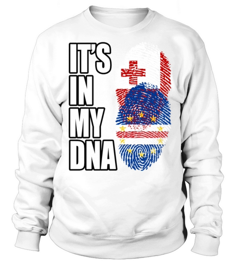 Tongan And Cabo Verdean Mix Heritage DNA Flag Sweatshirt Unisex