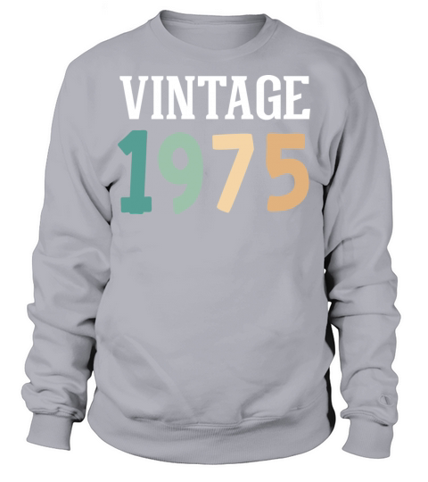 Vintage 1975 47th Birthday Sweatshirt Unisex