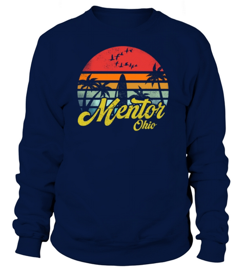 Vintage Mentor Ohio Surfing Retro Surf Humor Pun Sweatshirt Unisex