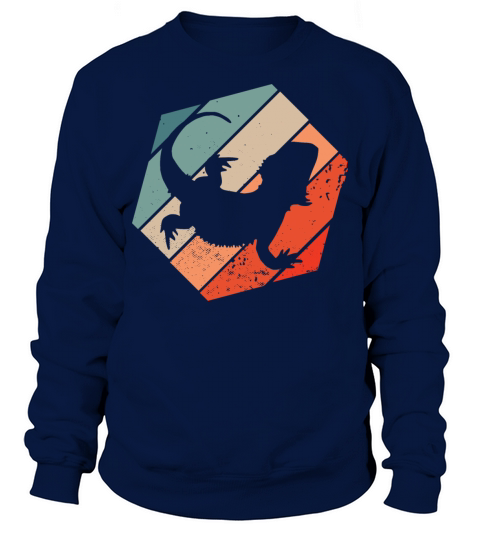 Vintage Retro Bearded Dragon Sweatshirt Unisex