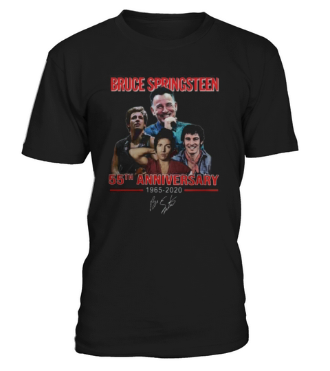 Bruce Springsteen 55th Anniversary 1965-2020 Signature shirt T-Shirt Unisex