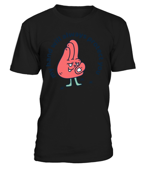 Funny hand character illustration vintage T-Shirt Unisex