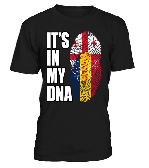 Georgian And Chadian Mix Heritage DNA Flag T-Shirt Unisex