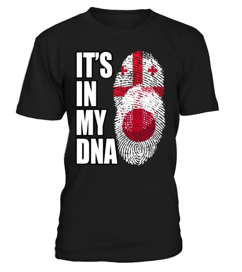 Georgian And Japanese Mix Heritage DNA Flag T-Shirt Unisex