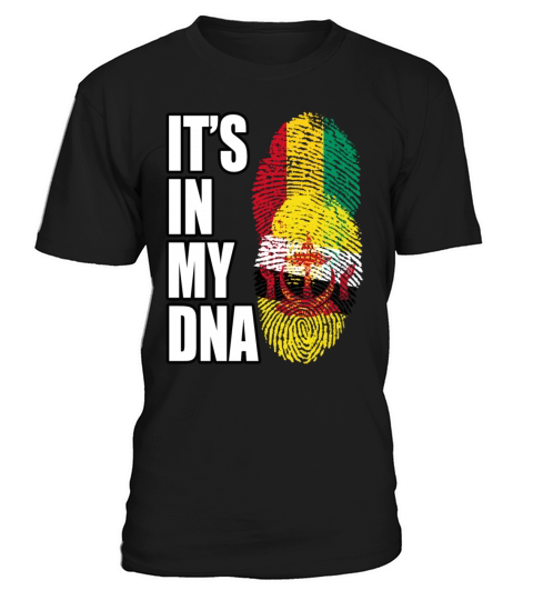 Guinean And Bruneian Mix Heritage DNA Flag T-Shirt Unisex