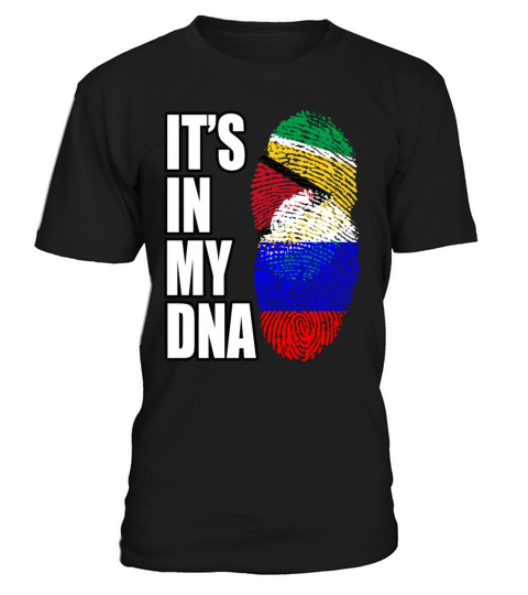 Guyanese And Russian Mix Heritage DNA Flag T-Shirt Unisex