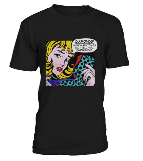 Roy Lichtenstein Comic Art - Girl With Gloves T-Shirt Unisex