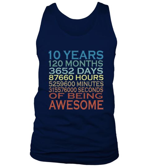 10 Years Old Birthday Vintage Tank Top Unisex