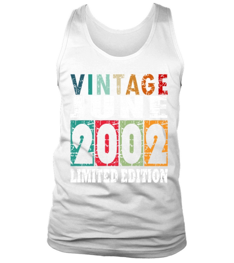 2002 vintage born in June gift Tank Top Unisex