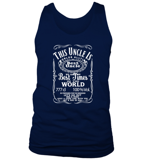 Best Uncle in the world  Gift For Favorite Uncle Tank Top Unisex