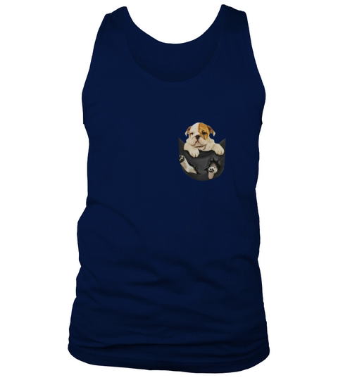 Bulldog in my Pocket Tank Top Unisex