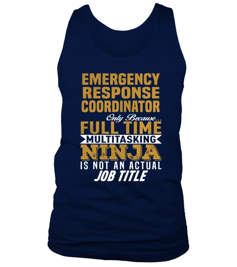 Emergency Response Coordinator Tank Top Unisex