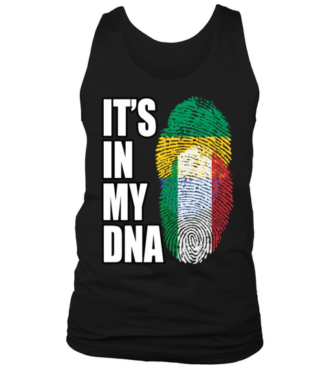 Gambian And Italian Mix Heritage DNA Flag Tank Top Unisex