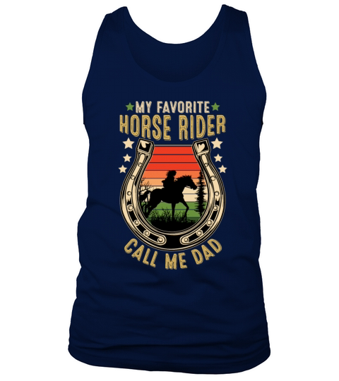 Horse Rider Call Me Dad Vintage Tank Top Unisex