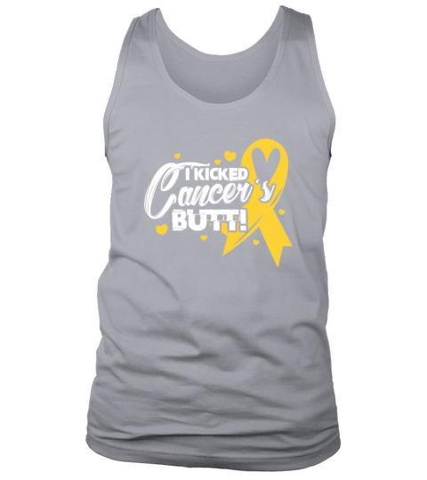 I Kicked Cancers Butt Childhood Cancer Tank Top Unisex