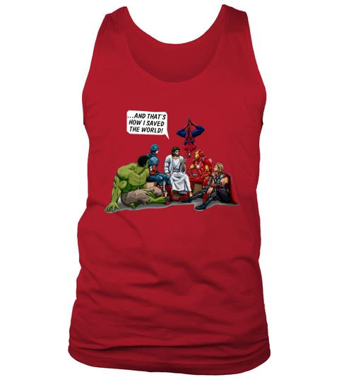 Jesus And Superheroes Shirt Tank Top Unisex