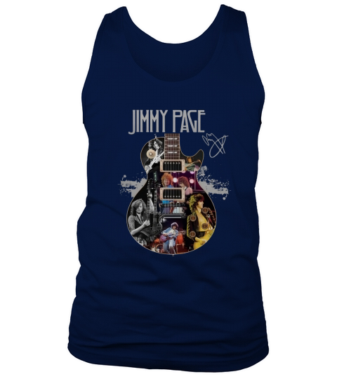 Jimmy Page Guitarist signature shirt Tank Top Unisex