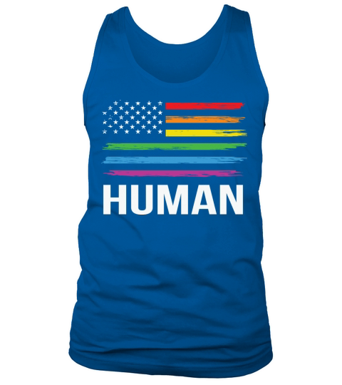 LBGT Flag Gay Pride Human Vintage Rainbow Tank Top Unisex