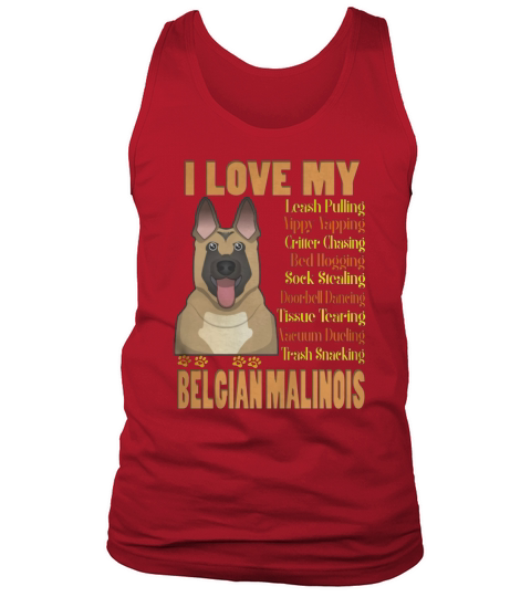 LOVE WITH BELGIAN MALINOIS DOG (13) Tank Top Unisex