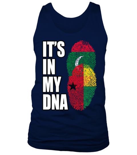 Maldivian And Bissau Guinean Mix Heritage DNA Flag Tank Top Unisex