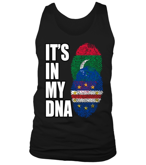 Maldivian And Cabo Verdean Mix Heritage DNA Flag Tank Top Unisex