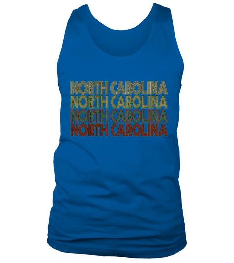 Retro America State Flag Vintage North Carolina Tank Top Unisex