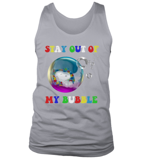 Snoopy sleeping stay out of my bubble Tank Top Unisex